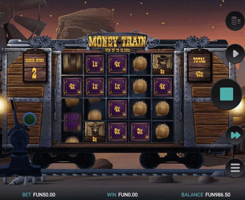 Money train 6 money train bonus round 40x